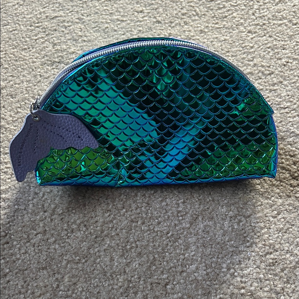 Bath & Body Works Mermaid Scale Cosmetic Pouch